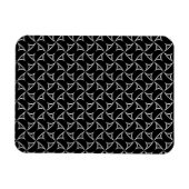 Pinrad Spiral White Abstracte Illustrein Art Magneet (Horizontaal)