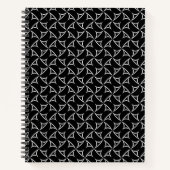 Pinrad Spiral White Abstracte Illustrein Art Notitieboek (Voorkant)