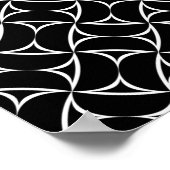 Pinrad Spiral White Abstracte Illustrein Art Poster (Hoek)