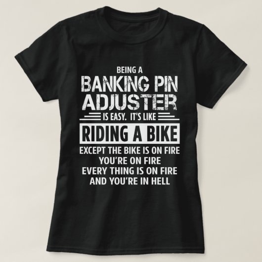 pinregelaar voor het bankwezen t-shirt (Design voorkant)