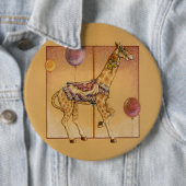 Pins, Buttonnen - CarrouselGiraffe Ronde Button 6,0 Cm (In situ)