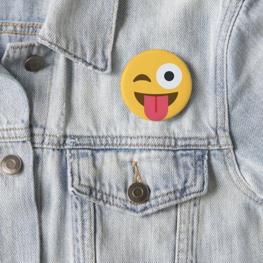 pins emojis ronde button 5,7 cm (In situ)