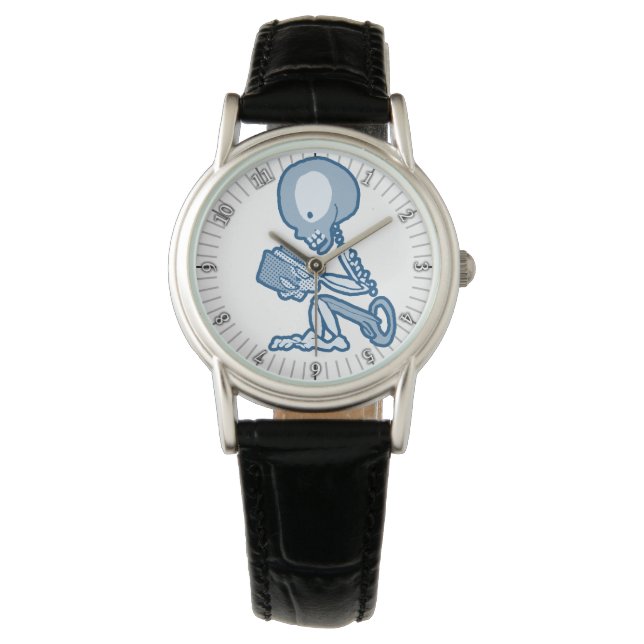 Pins en naalden Pete Skeleton met Boek Horloge (Voorkant)