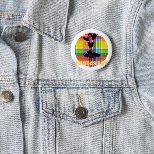PINS LOGO MADRAS DAY RONDE BUTTON 5,7 CM (In situ)