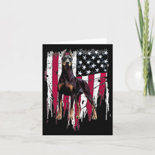 Pinscher Amerikaanse Vlag USA Geweldige Kaart