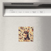  Pinscher Illustratie Magneet (Insitu (Vaatwasser))