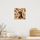 Pinscher Illustratie Poster (Keuken)