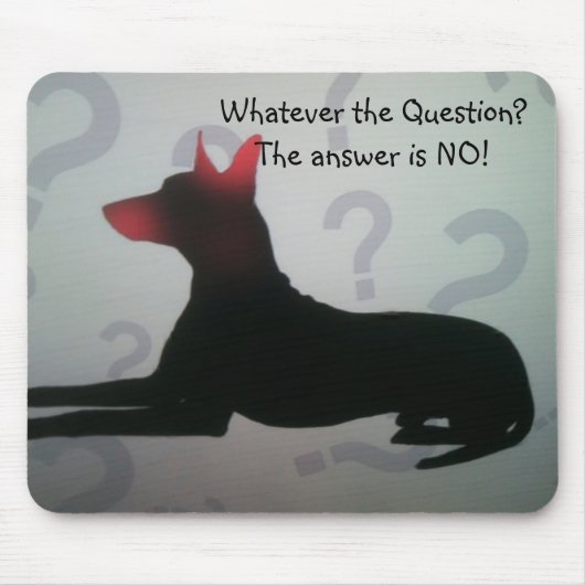 PINSCHER PROBLEM MOUSEPAD MUISMAT (Voorkant)