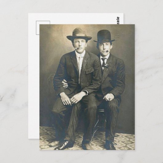 Pinstripe Boys Briefkaart (Voorkant / Achterkant)