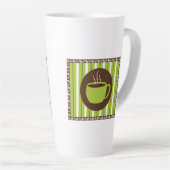 Pinstripe Coffee Latte Mok (Rechterhoek)