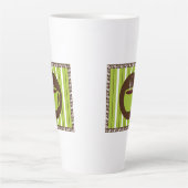 Pinstripe Coffee Latte Mok (Voorkant)