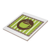 Pinstripe Coffee Tegeltje (Zijkant)