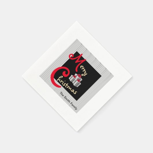 PinStripe-feestdag Servet (Hoek)