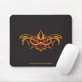 Pinstripe Fireflower mousepad Muismat (Met muis)