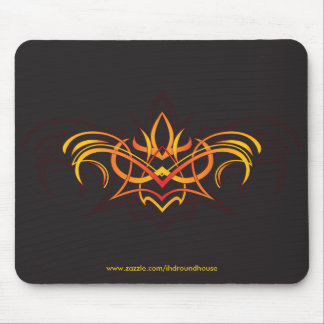 Pinstripe Fireflower mousepad Muismat
