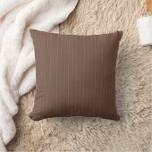 Pinstripe Kussen – Beige op Bruin (Deken)