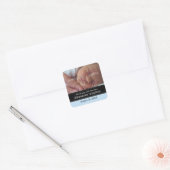 Pinstripe lint Baby Bericht Sticker (Envelop)