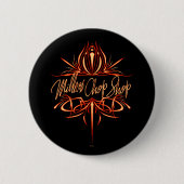 Pinstripe Logo I Ronde Button 5,7 Cm (Voorkant)