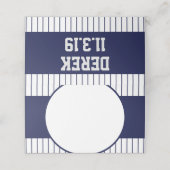 Pinstripe New York Place-kaarten Plaatskaartje (Buitenkant ongevouwen)