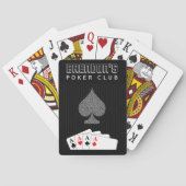 Pinstripe Puit Poker Club Casino Speelkaarten (Achterkant)