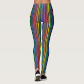Pinstripe Rainbow Leggings (Achterkant)