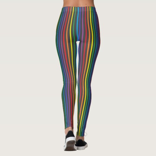 Pinstripe Rainbow Leggings (Achterkant)