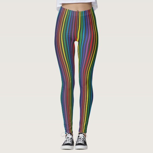Pinstripe Rainbow Leggings (Voorkant)