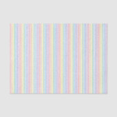 Pinstripe Rainbow White-weefselpapier Tissuepapier (Voorkant)