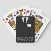 Pinstripe Suit Casino Poker Nacht Speelkaarten (Achterkant)