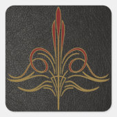 Pinstripe Vierkante Sticker (Voorkant)