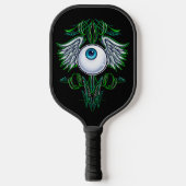Pinstripe vliegende oogbal picklebalpeddel pickleball paddle (Voorkant)