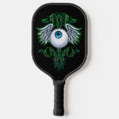 Pinstripe vliegende oogbal picklebalpeddel pickleball paddle (Achterkant)