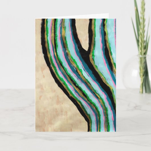 "PINSTRIPED CACTUS" KAART (Voorkant)