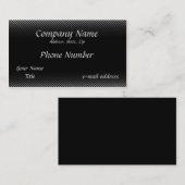 Pinstripes Black en White Visitekaartje (Voorkant / Achterkant)