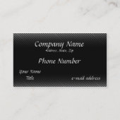 Pinstripes Black en White Visitekaartje (Voorkant)