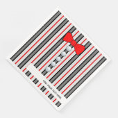 Pinstripes en een Stropdas met rode romp Servet (Hoek)