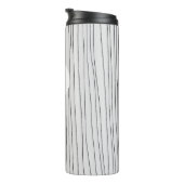Pinstripes Lines patroon handgemaakte minimalistis Thermosbeker (Geroteerd rechts)