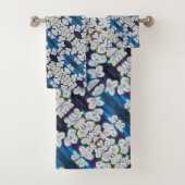 Pinstripes orchidee handdoeken (Insitu)