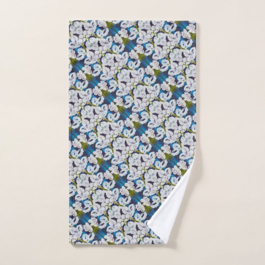 Pinstripes Orchidee Patroon Handdoeken (Handdoek)