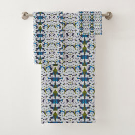 Pinstripes Orchidee Verticaal Patroon Handdoeken