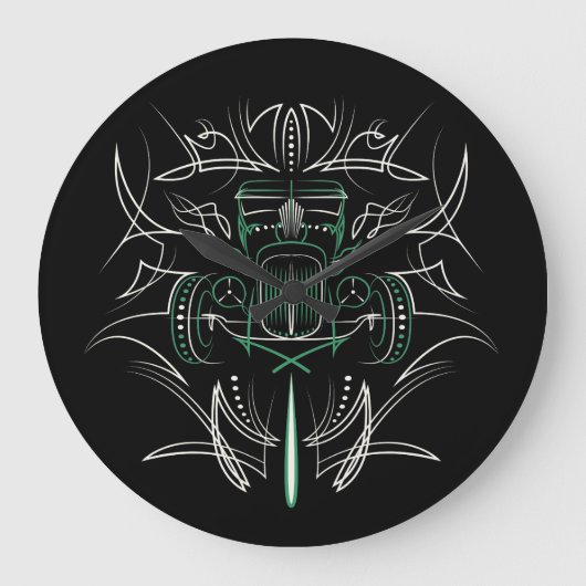 Pinstriping Hot Rod Grote Klok (Voorkant)