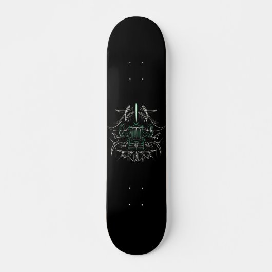 Pinstriping Hot Rod Persoonlijk Skateboard (Voorkant)