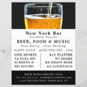 Pint Beer, Pub/Brewery Adverteren Flyer (Voorkant)