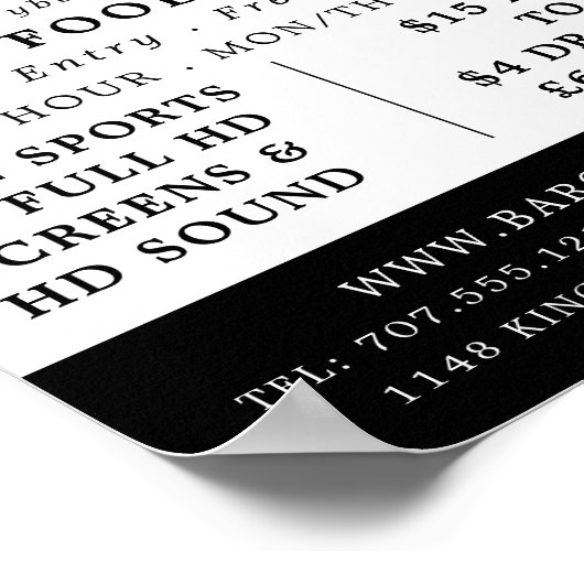 Pint Beer, Pub/Brewery Adverteren Poster (Hoek)