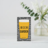 Pint bier 2 | Rustiek (variatie) Visitekaartje (Staand voorkant)