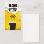 Pint Bier | Bierglas Visitekaartje (Voorkant / Achterkant)