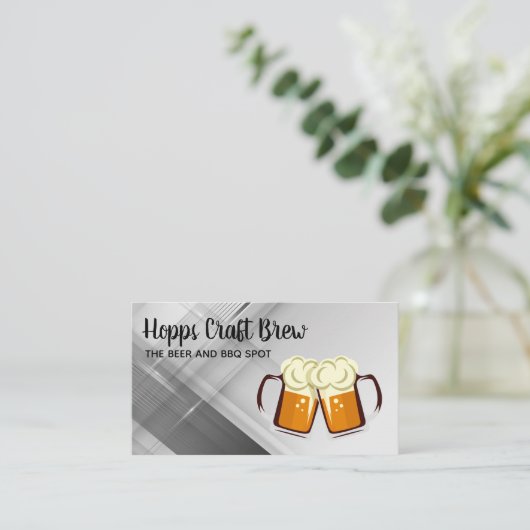 Pint bier | Cheers Visitekaartje (Staand voorkant)