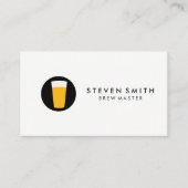 Pint Bier Logo Zwart Wit Visitekaartje (Voorkant)