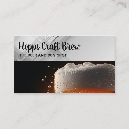 Pint bier | Proost | Restaurant Visitekaartje (Voorkant)