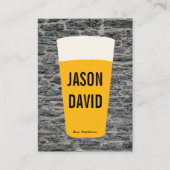 Pint Bier | Rustic (variatie) Visitekaartje (Voorkant)